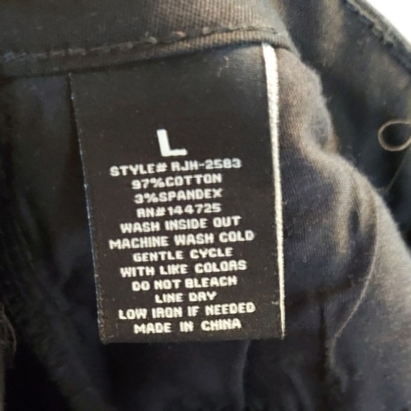 NWT American Bazi Black High Rise Flare Jeans ~Large - Picture 7 of 8